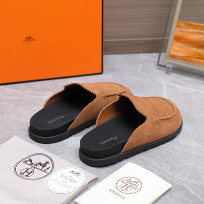 HM 25 Johan Mule Brown Suede