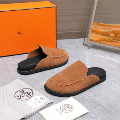 HM 25 Johan Mule Brown Suede