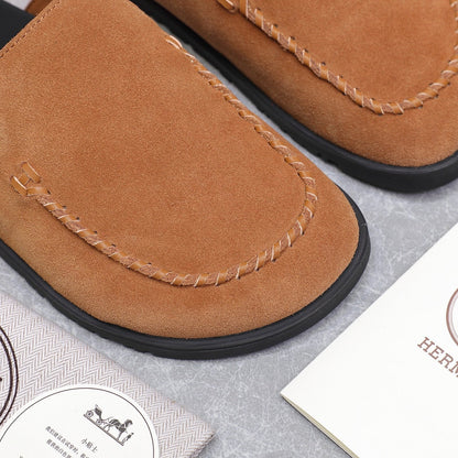 HM 25 Johan Mule Brown Suede