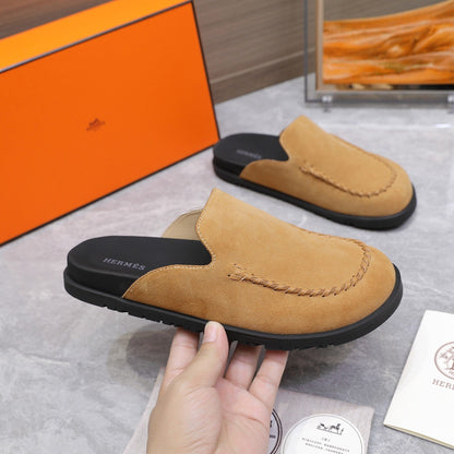 HM 25 Johan Mule Light Brown Suede