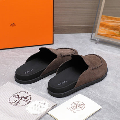 HM 25 Johan Mule Chocolate Suede
