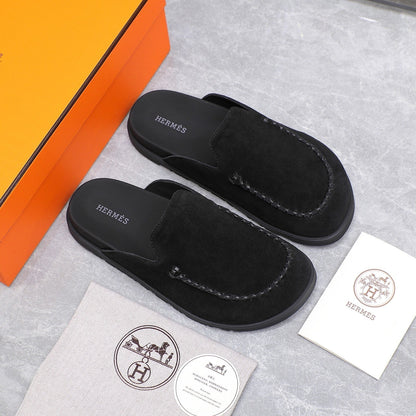 HM 25 Johan Mule Black Suede