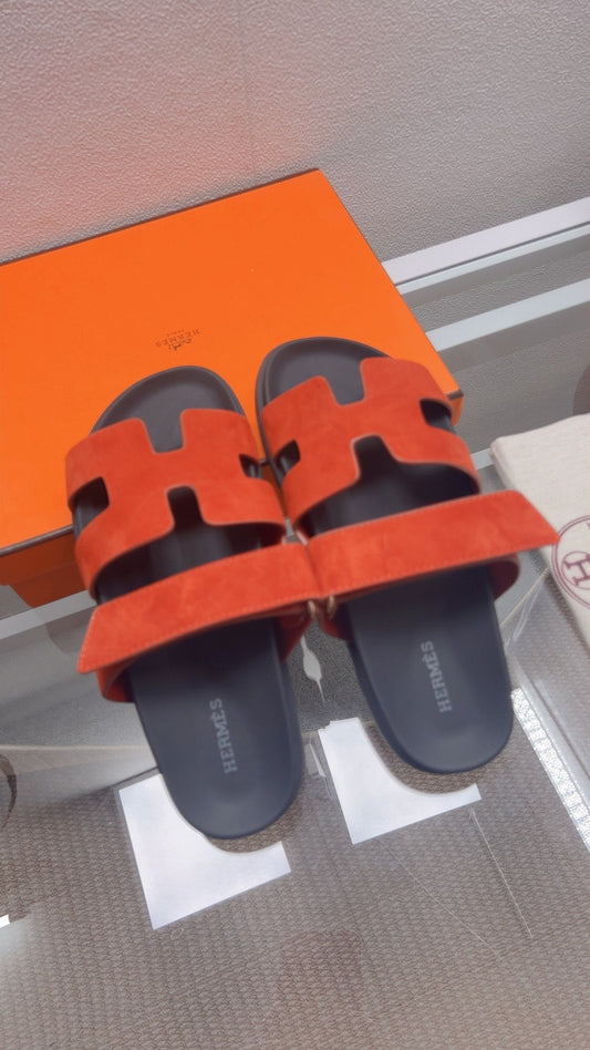 HM Chypre Sandal Red Suede 827513