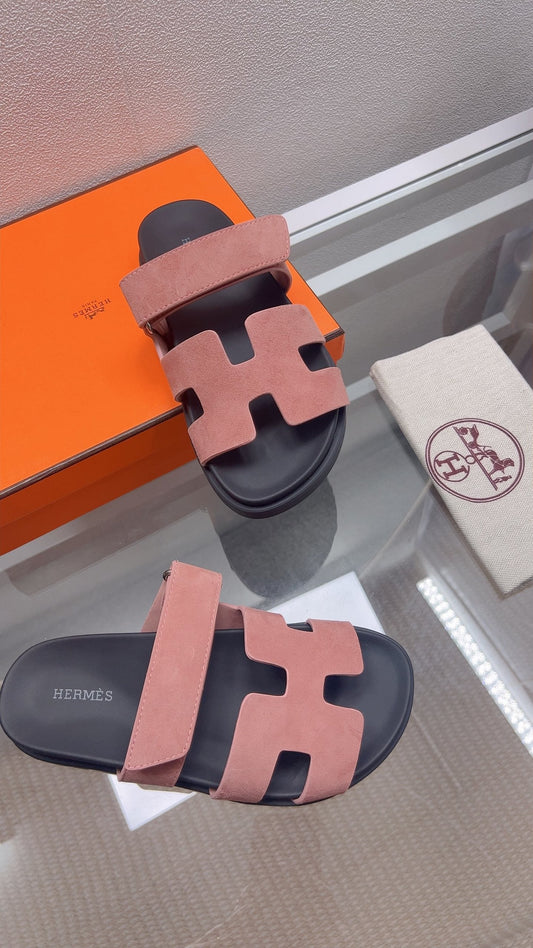 HM Chypre Sandal Bois De Rose Suede 827514