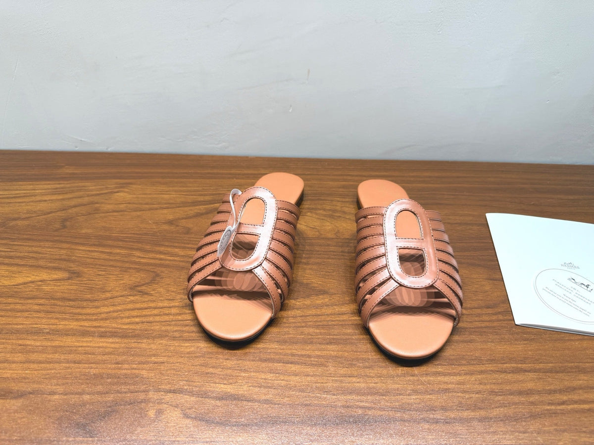 HM Noria Sandals Tan Leather 849473