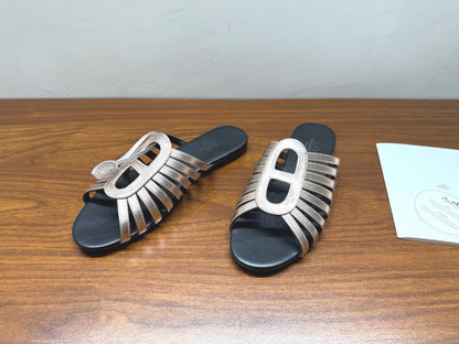 HM Noria Sandals Sliver Leather 849474