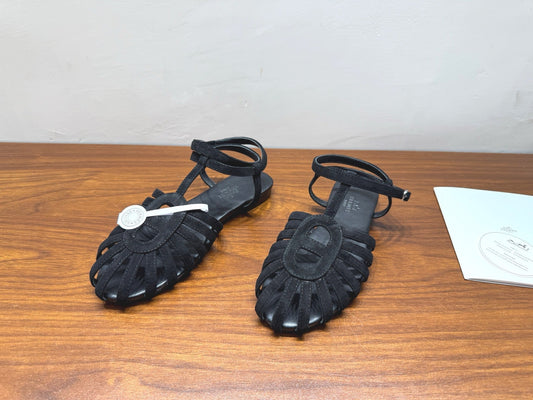 HM Nour Sandals Black Suede 849488