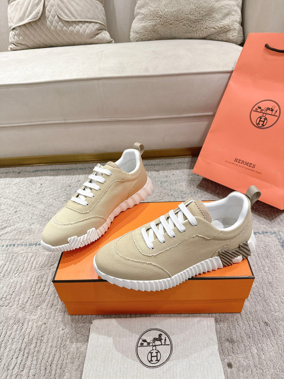 HM Bouncing Sneaker Khaki Canvas 581315