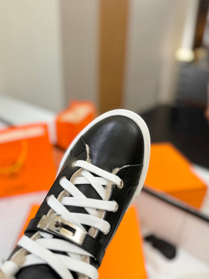 HM Daydream Sneaker Black With Wool Lining Cowhide 983077