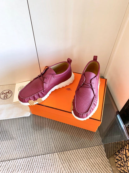 HM Increase Sneaker In Old Mauve Cowhide 993285