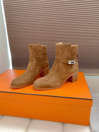 HM Frenchie 50 Ankle Boot Brown Suede 464345