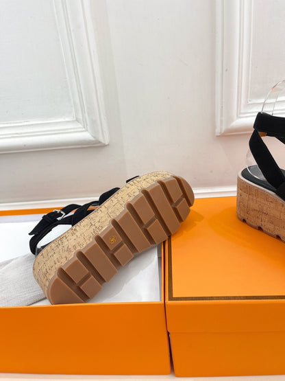 Havane 30 Sandal Black Suede