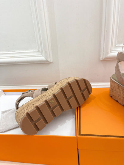 Havane 30 Sandal Light Brown Suede