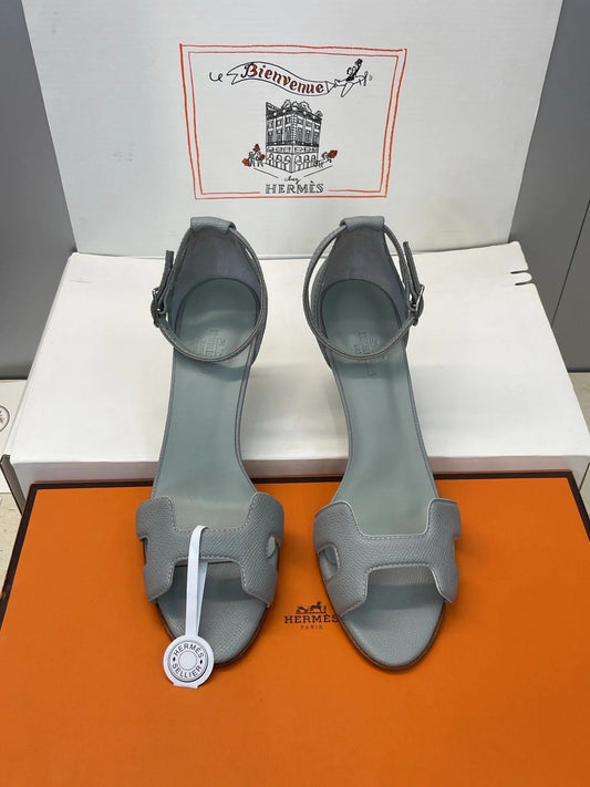 HM 26ss High Heel Sandals 70 Ash Gray Cowhide 607124