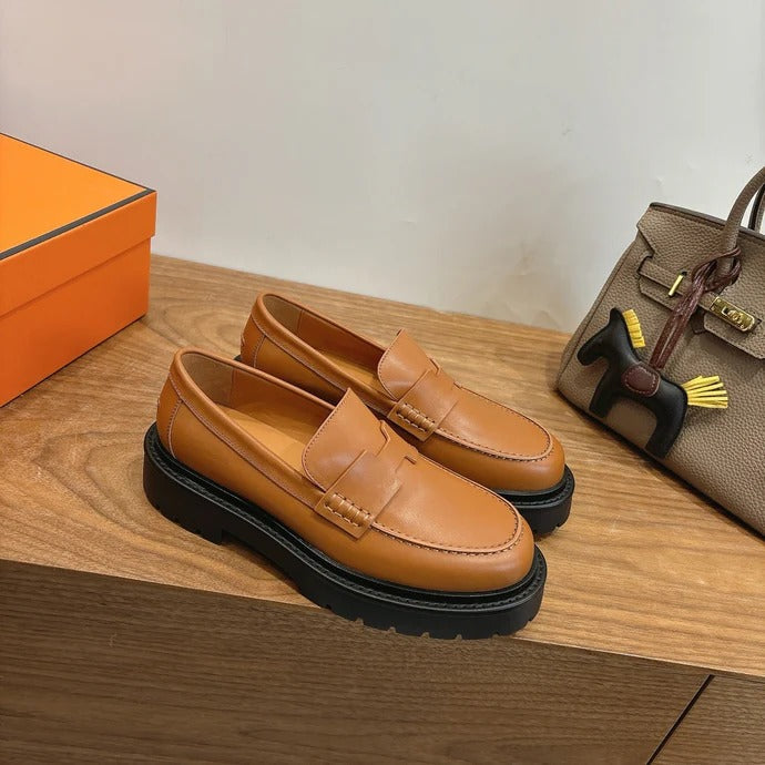 HM 26ss Loafers Brown Calfskin 638433