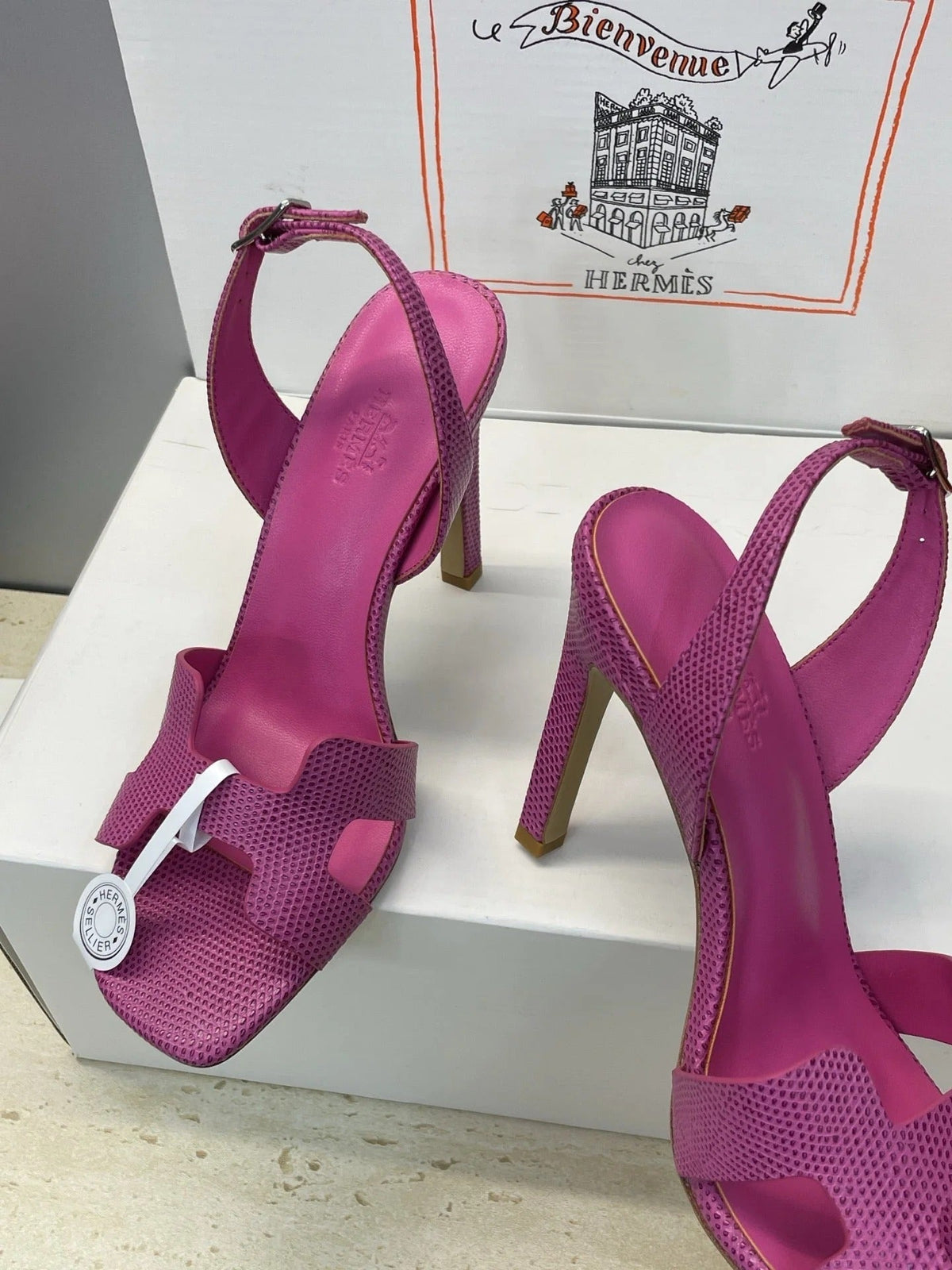 HM 26ss High Heel Sandals 105 Purple Cowhide 607112