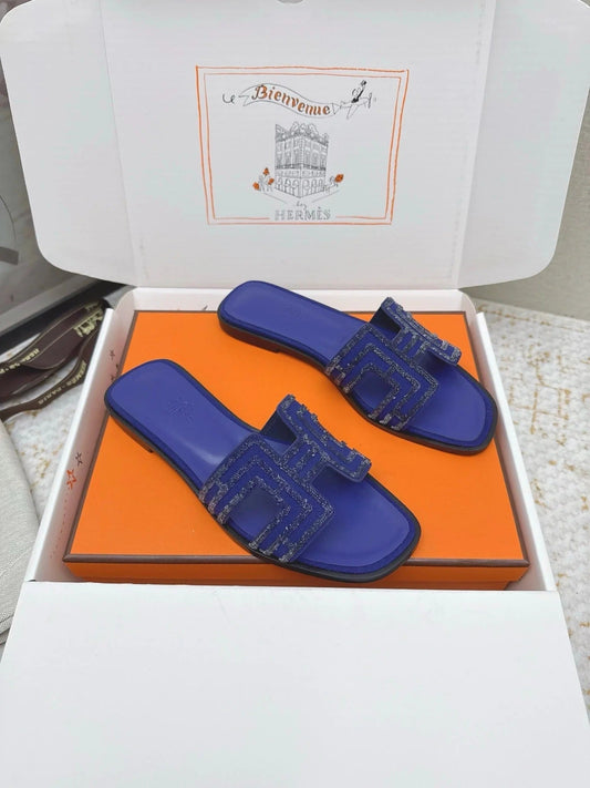 HM 26ss Oran Sandals Cobalt Blue Cowhide 625225