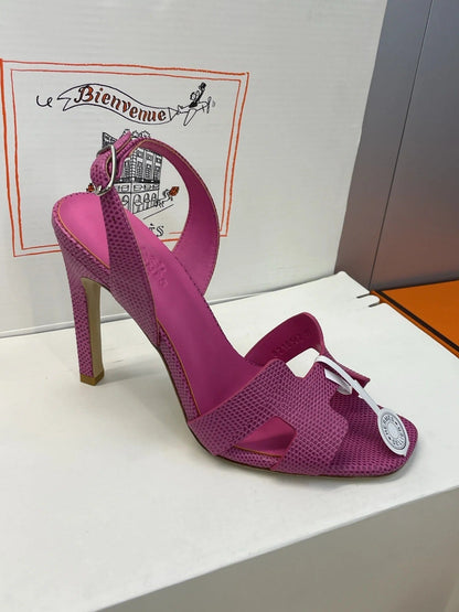 HM 26ss High Heel Sandals 105 Purple Cowhide 607112
