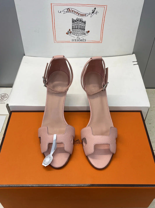 HM 26ss High Heel Sandals 70 Light Pink Cowhide 607118